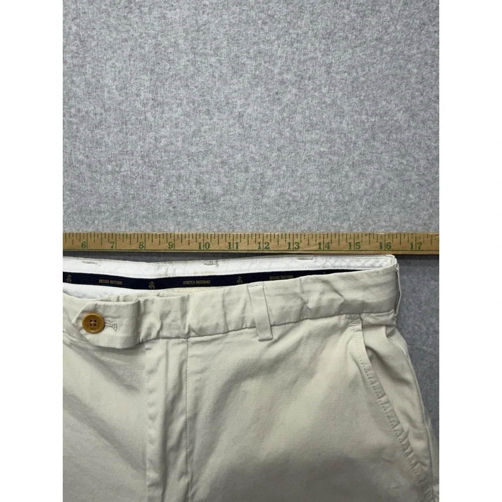Brooks Brothers Pants Mens 34x30 Beige Clark Fit Supima Stretch‎ Chino Casual